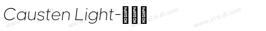 Causten Light字体转换